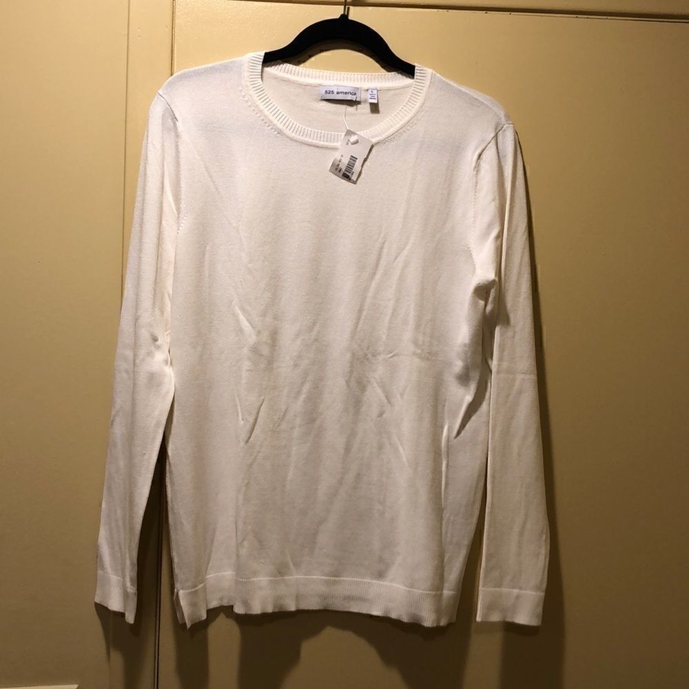 NWT 525 American Ivory Sweater, Size Large